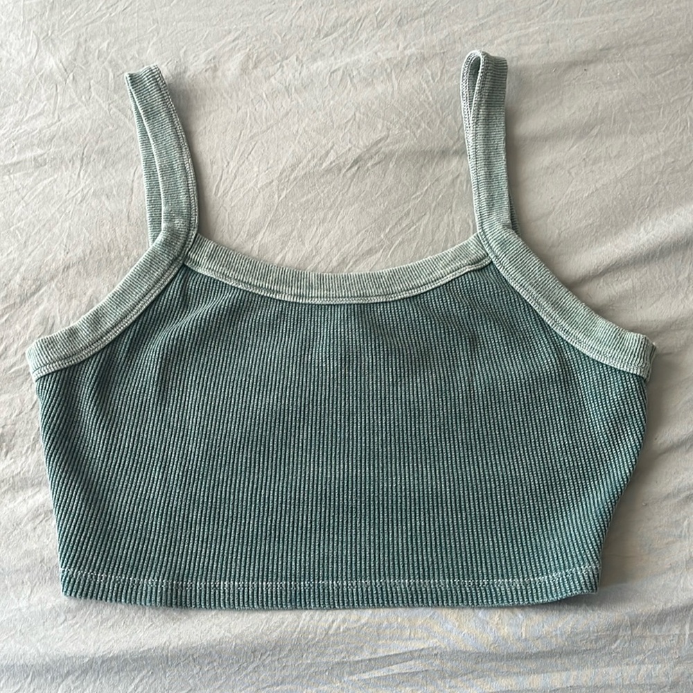 Cropped green tank
